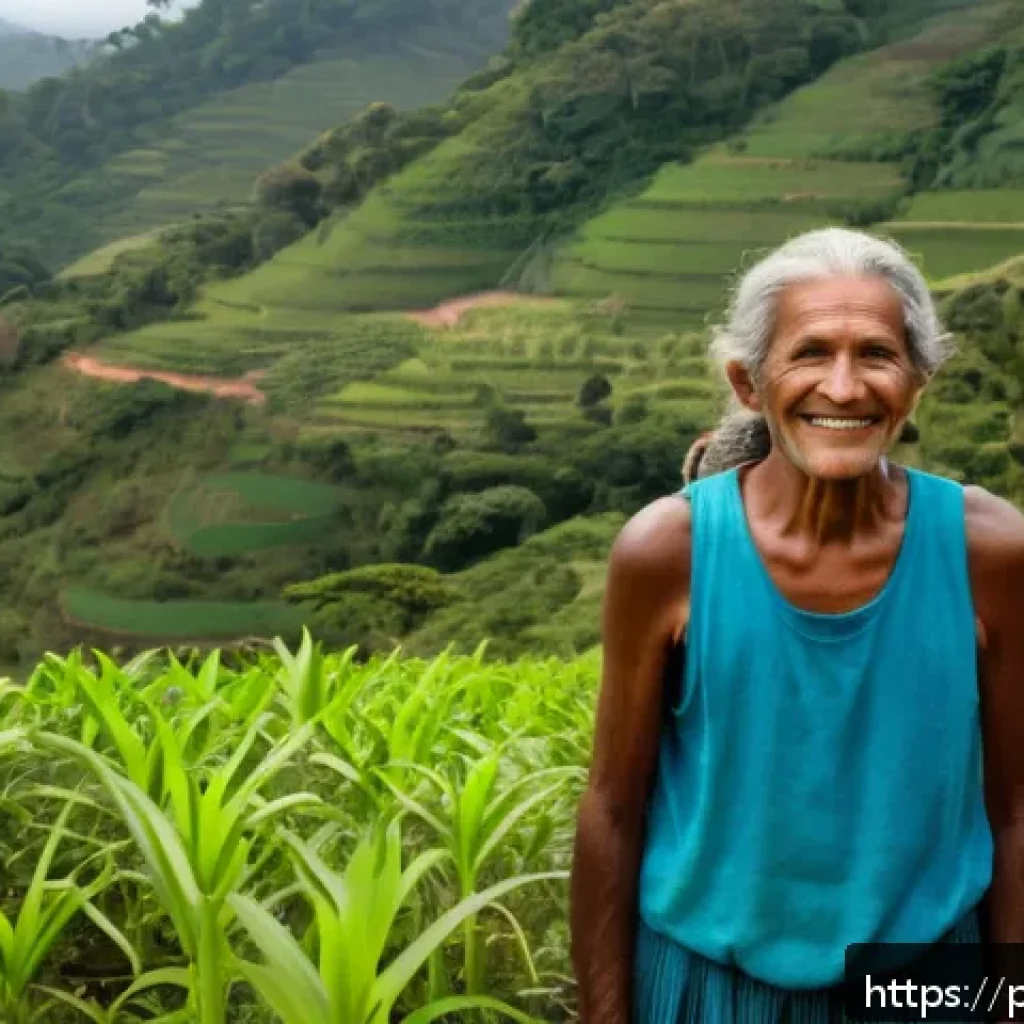 생태계 복원 기술의 필요성과 가치 - A vibrant community-driven ecological restoration scene in rural Brazil, featuring diverse local peo...